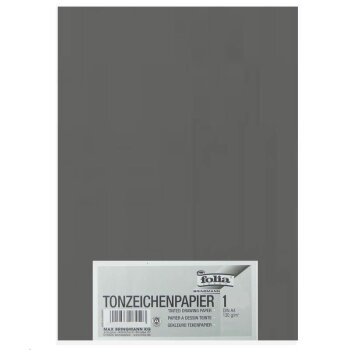 folia Tonpapier, DIN A4, 130 g/qm, anthrazit