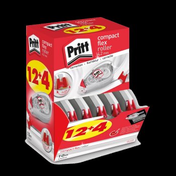 Pritt Korrekturroller Compact Flex, 16er Multipack