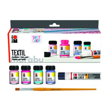 Marabu Textilfarbe "Textil", Set SWEET CANDY...