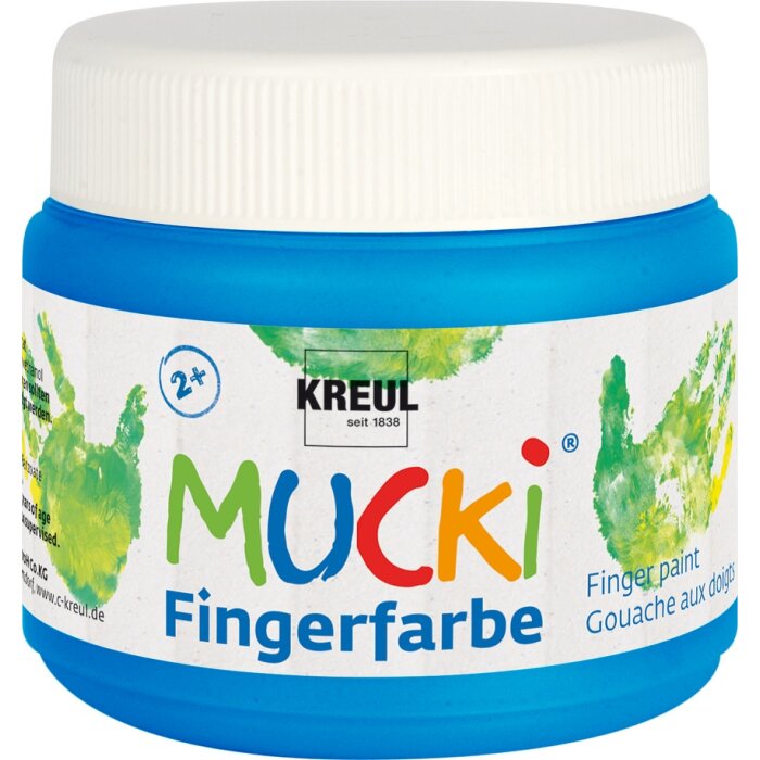 KREUL MUCKI prstová farba - modrá - 150 ml