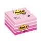 Post-it nalepovací poznámkový bloček - kocka - 76 x 76 mm - 450 listov - pastelovoružové odtiene