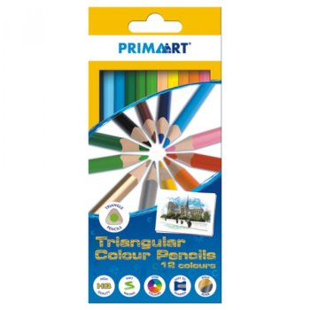 PRIMA ART trojhranné farbičky - 12ks