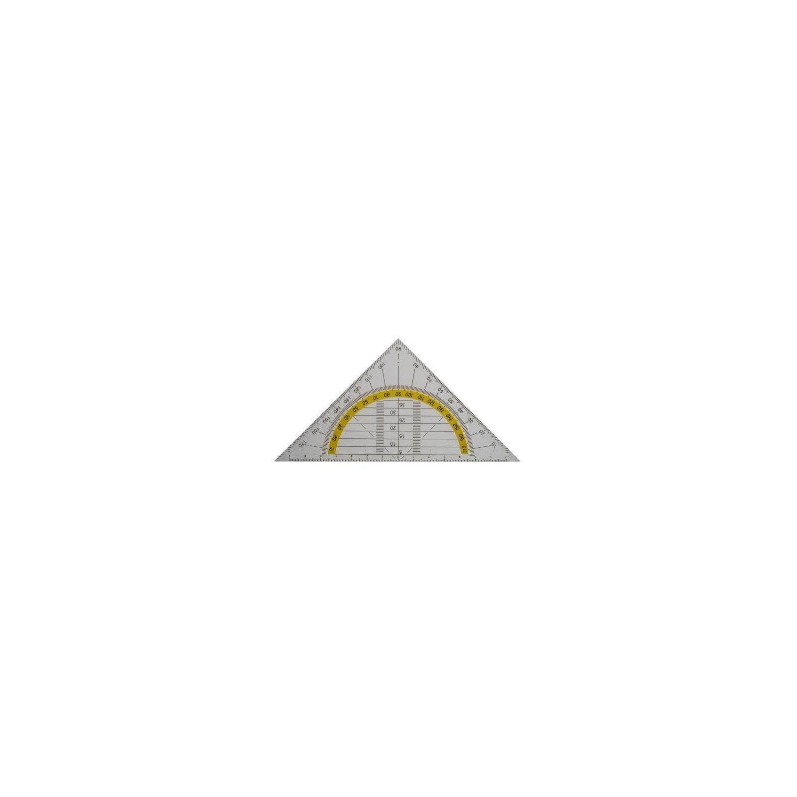TSI Geodreieck 16cm Lineal Dreick Triangel Maßstab 