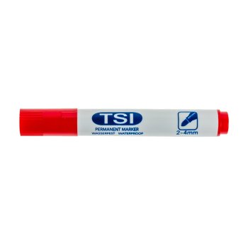 TSI Permanent Marker - 2er Set schwarz - rot