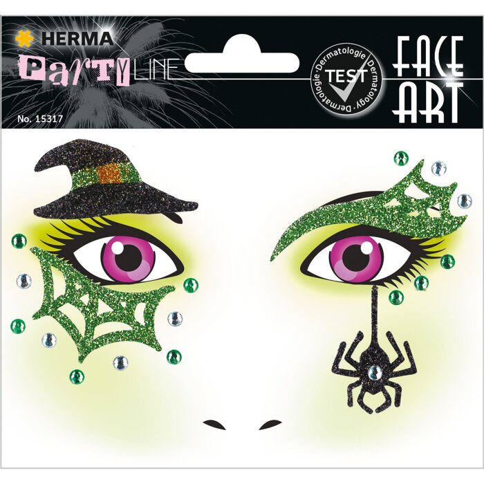 HERMA Face Art nálepky na tvár "Čarodejnica"