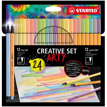 ARTY Creative Set - Premium Filzstift STABILO Pen 68 und...