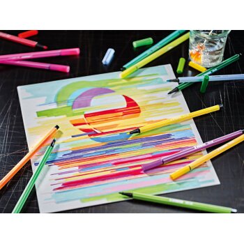 ARTY Creative Set - Premium Filzstift STABILO Pen 68 und...