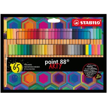 Fineliner - STABILO point 88 - ARTY - 65er Pack - mit 65...
