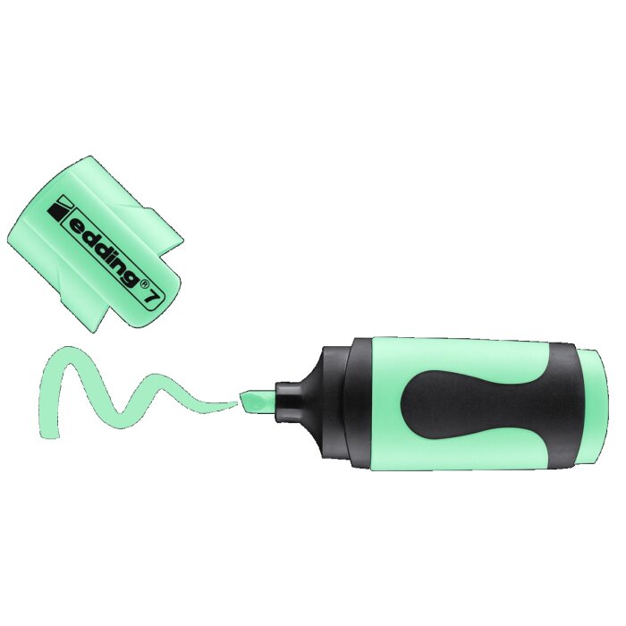 edding 7 mini highlighter pastellgrün