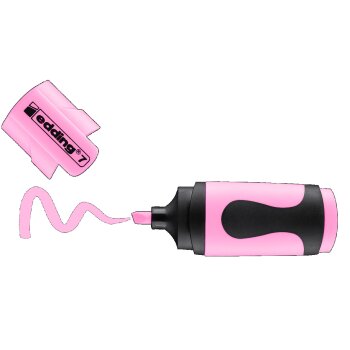 edding 7 mini highlighter pastellrosa