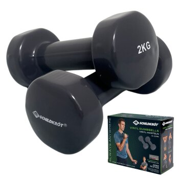 SCHILDKRÖT Vinylové činky, set 2 x 2,0 kg,...