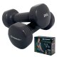 SCHILDKRÖT Vinylové činky, set 2 x 2,0 kg, antracit