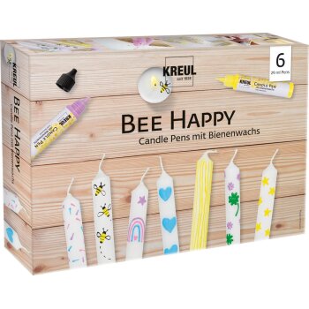 KREUL Candle Pen pero na sviečky - sada Bee Happy - 6 farieb
