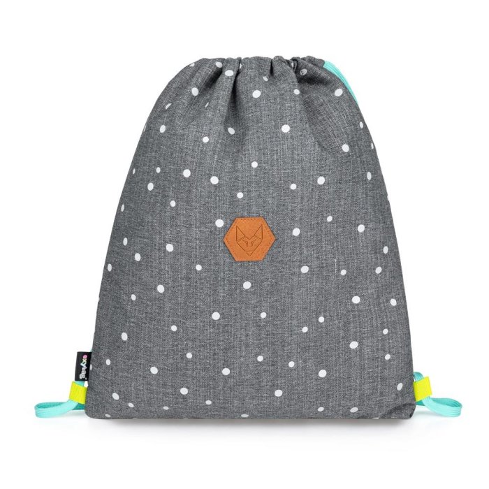 oxybag Vrecko na prezuvky OXY SCOOLER grey dots