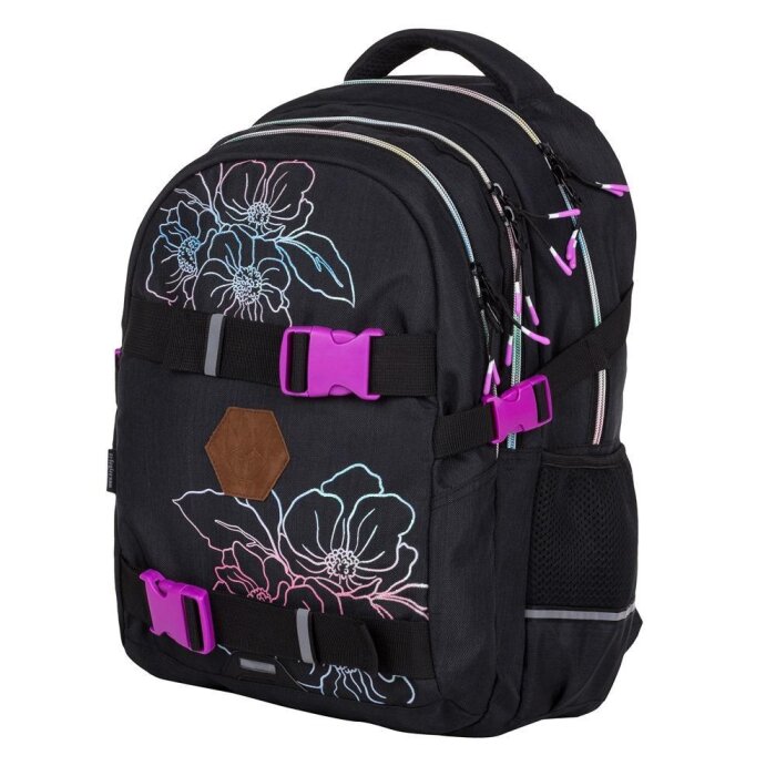 oxybag Školský ruksak OXY ONE Flowers ružový