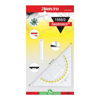 ARISTO Geodreieck® 22,5 cm mit Griff, Facette,...