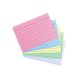 herlitz kartotékové / indexové kartičky - A7 - 200 ks - linajkové - rôzne farby + biela