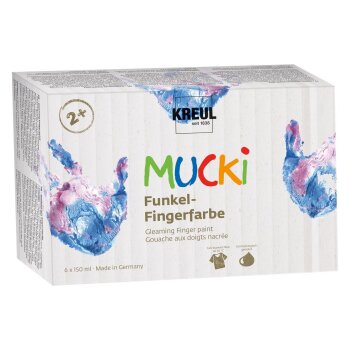 KREUL MUCKI Funkel-Fingerfarbe 6er Set 150 ml