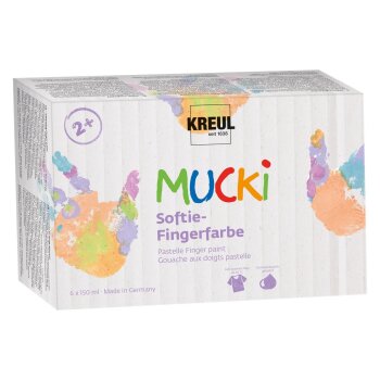 KREUL MUCKI Softie-Fingerfarbe 6er Set 150 ml