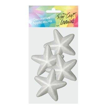 Reycraft Polystyrol-Sterne 75 mm – 4 Stück