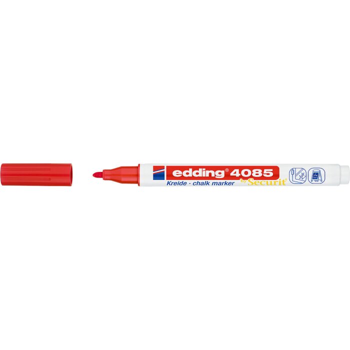 edding 4085 kriedový popisovač - červený