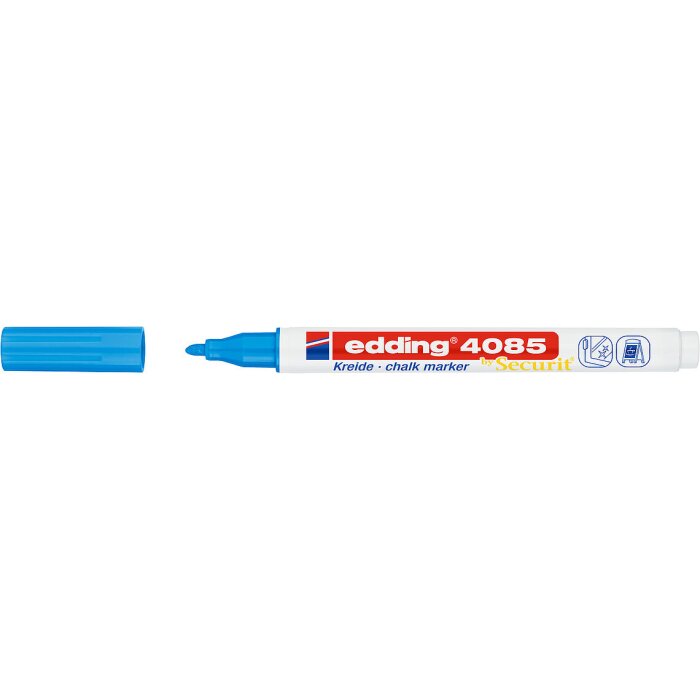 Edding 4085 kriedový popisovač - bledomodrý