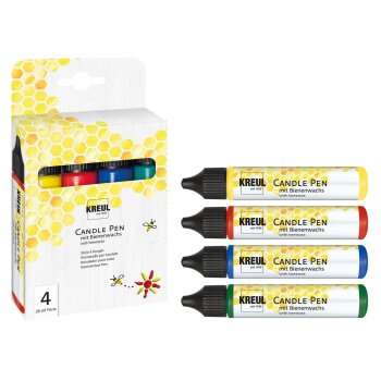 KREUL Candle Pen pero na sviečky - sada - 4 farby