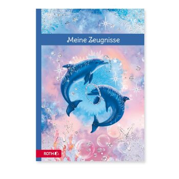 ROTH Zeugnismappe "Delfine", mit Design und Effekt