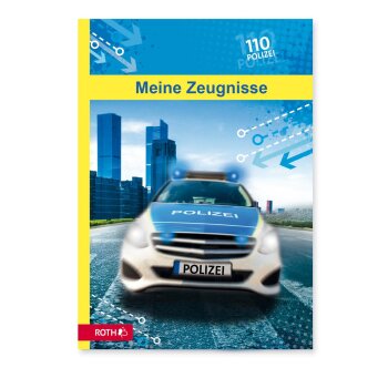 ROTH Zeugnismappe "Polizei 110", DIN A4, mit...