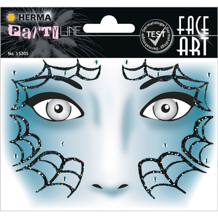 HERMA Face Art nálepky na tvár "Pavúk"