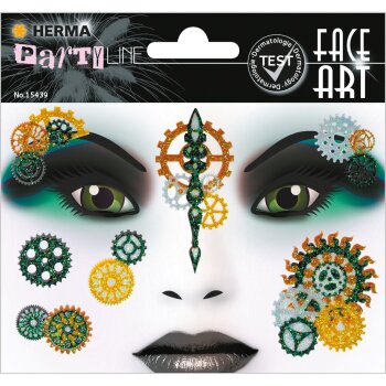HERMA Face Art nálepky na tvár "Steam...