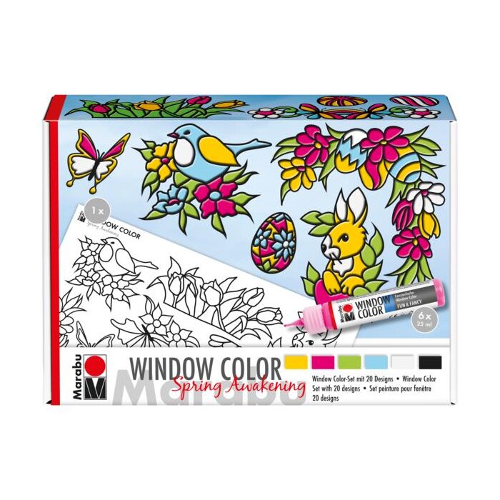 Marabu Window Color Fun and Fancy "Spring Awakening" 6 × 25 ml