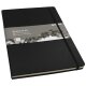 DONAU Notizbuch A4 Hardcover schwarz kariert