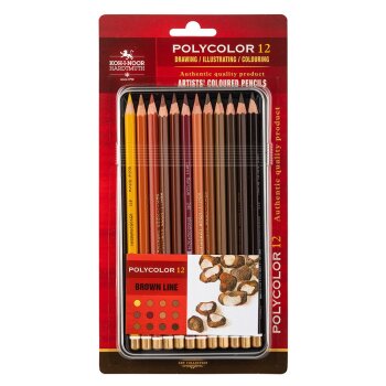 KOH-I-NOOR POLYCOLOR umelecké farbičky - 12 ks -...