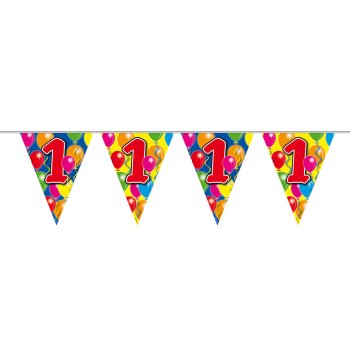 Folat 1. Geburtstag Girlande mit Ballons - 10 Meter