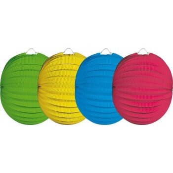 Folat Lampion rund einfarbig - 22 cm