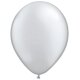 Folat balónik - 30 cm - 10 kusov - metalický - strieborný