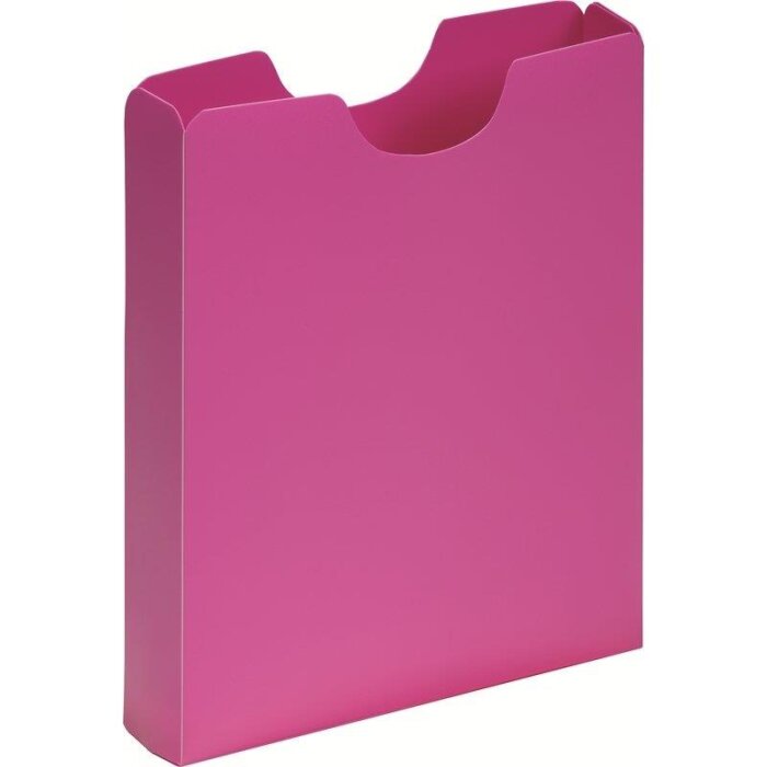 PAGNA Heftbox DIN A4, Hochformat, aus PP, dunkelrosa