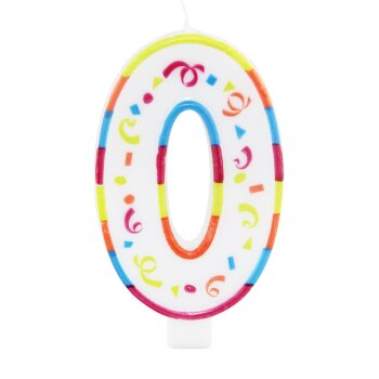 Folat XL Kerze 0 Jahre mit Halter