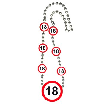 Folat 18. Geburtstag Kette Verkehrsschild