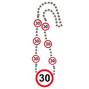Folat 30. Geburtstag Kette Verkehrsschild