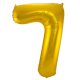 Folat Folienballon 86 cm Zahl 7 gold