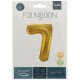 Folat Folienballon 86 cm Zahl 7 gold