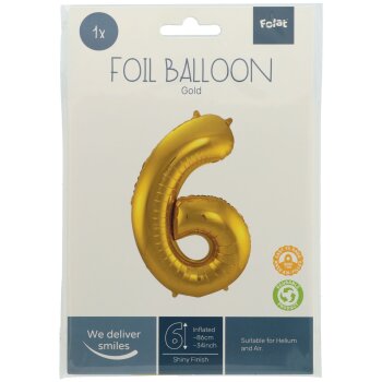 Folat fóliový balónik - zlatý...
