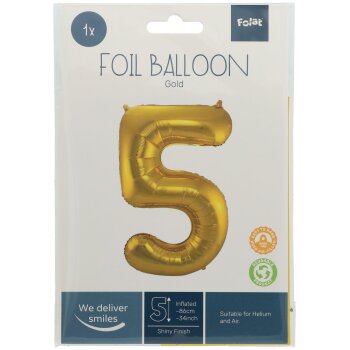 Folat fóliový balónik - zlatý...