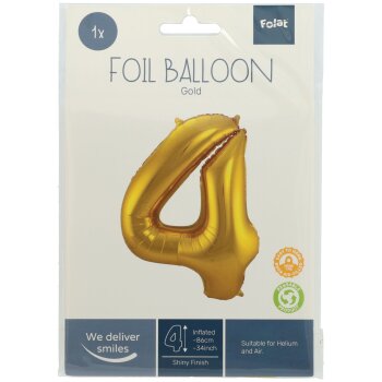 Folat fóliový balónik - zlatý...