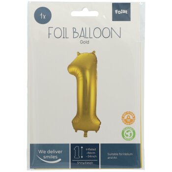Folat fóliový balónik - zlatý...
