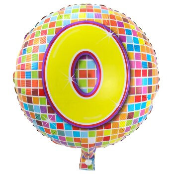 Folat Folienballon 43 cm 1 Stück Happy Birthday 0...