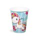 Folat Party jednorázový pohár 250 ml, 8 ks - jednorožec