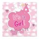 Folat servítky - narodenie dievčatka - It‘s a girl - 25 x 25 cm - 20 ks